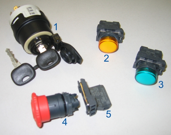 SL parts control panel