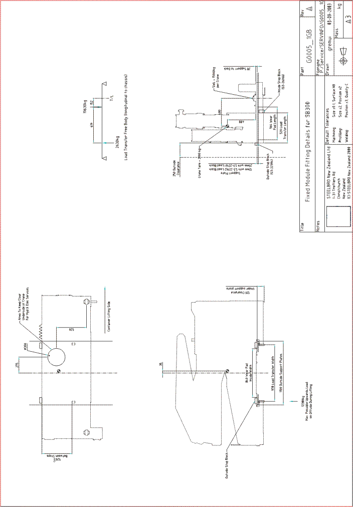 G0005 Fixed Module Fitting Details