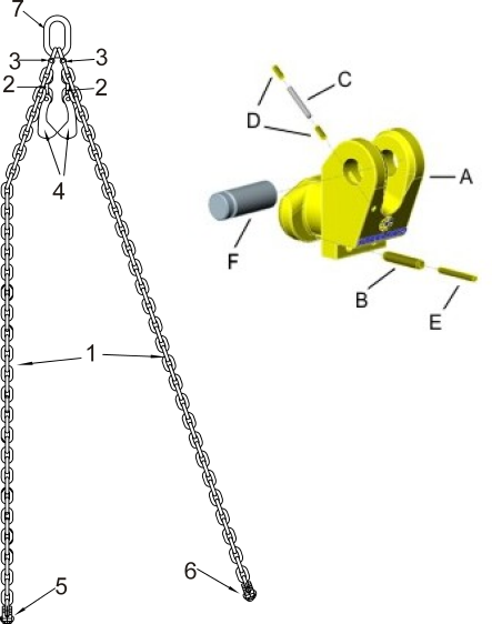 SB360 Chain Sling 20mm